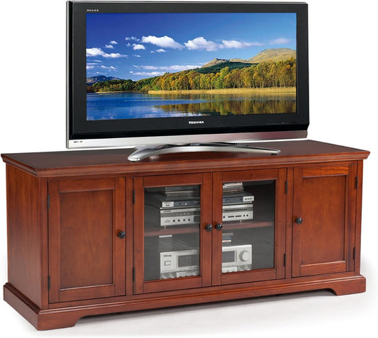 87360 TV Stand with Enclosed Storage for 65" Tv'S, Westwood Brown Cherry-0