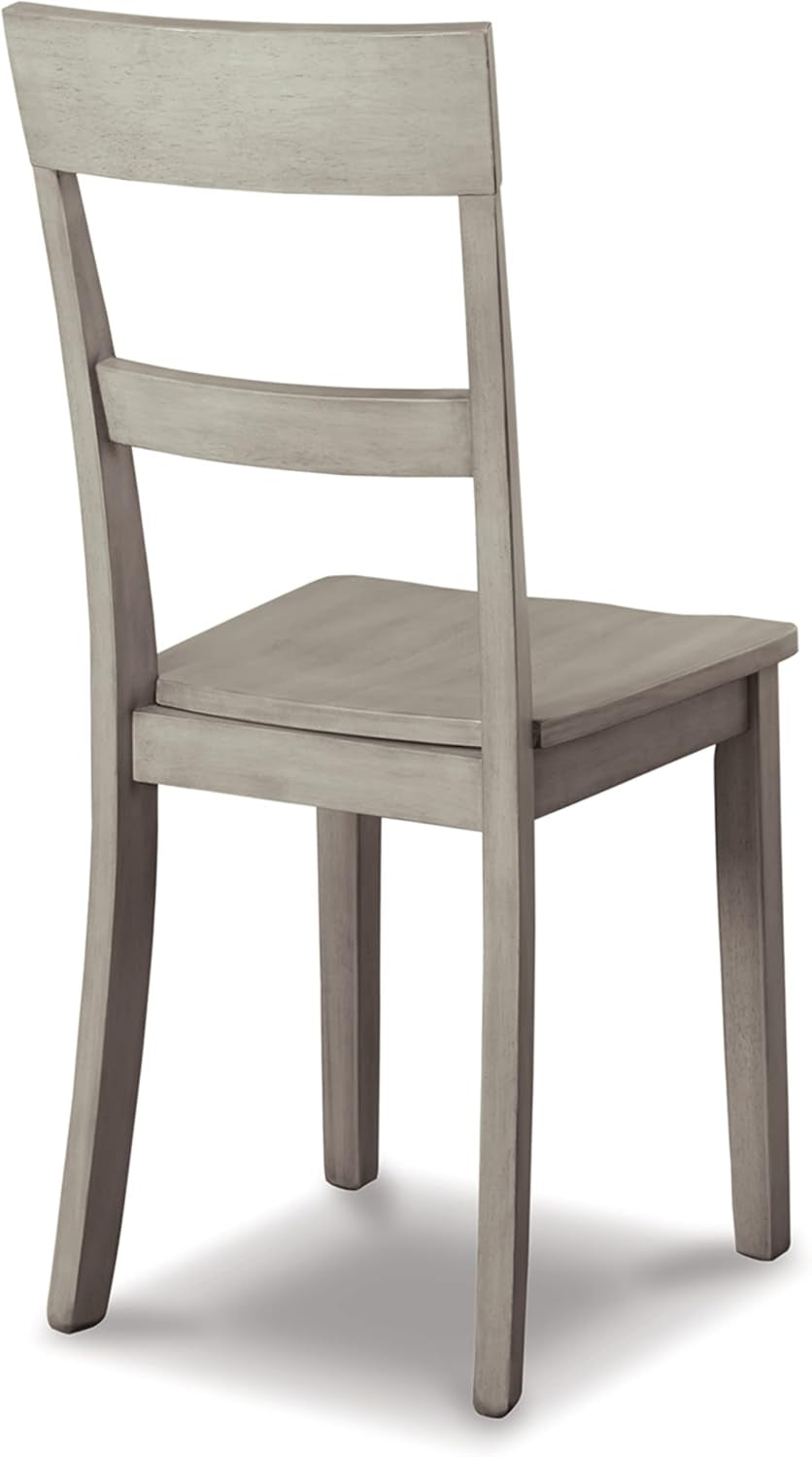 Loratti Modern Farmhouse 18" Weathered Wood Dining Chair, 2 Count, Gray-4